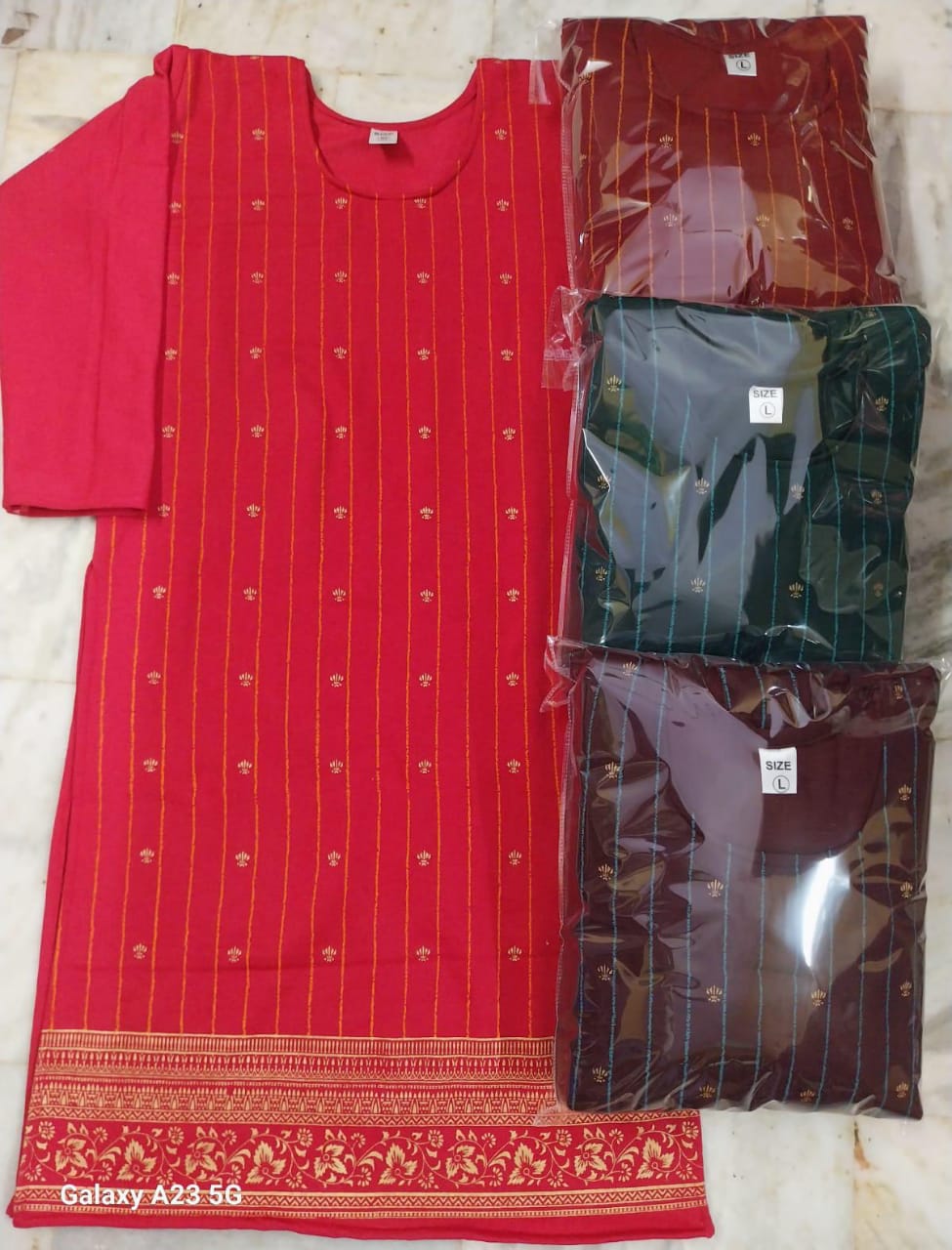 195 x 4 winter single kurti