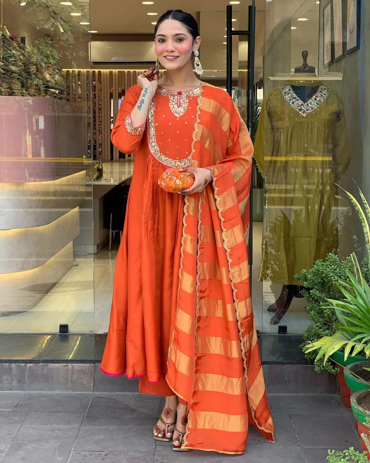 Heavy Fully Stitched Suit Set with Embroidery & Dupatta | The Royal Festival Premium Collection