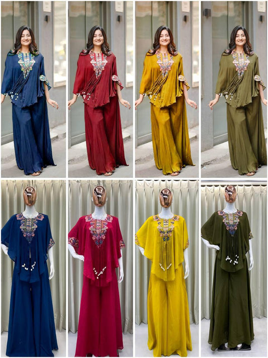 Trendy Indo Western 3-Piece Set with Sequence Embroidered Work | Elegant Party Wear Outfit