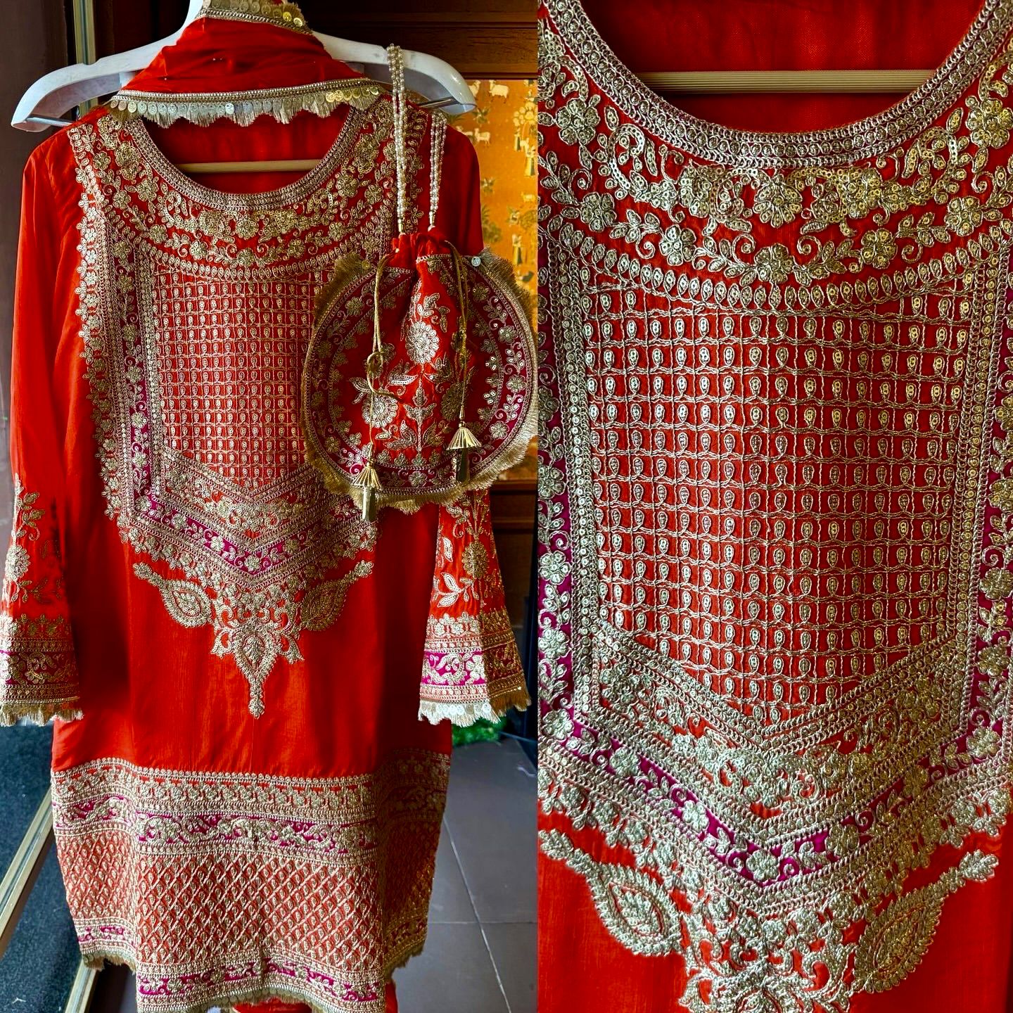 Premium Faux Georgette Embroidered Suit with Pant & Dupatta