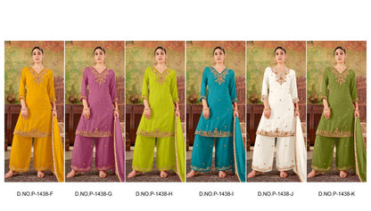 Georgette Sharara Set with Heavy Embroidery Kurti, Dupatta & Stylish Party Wear Outfit