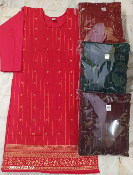 195 x 4 winter single kurti